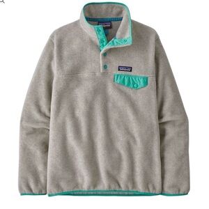 Patagonia Women's Small Gray Lightweight Synchilla Snap T-Fleece Pullover Jacket